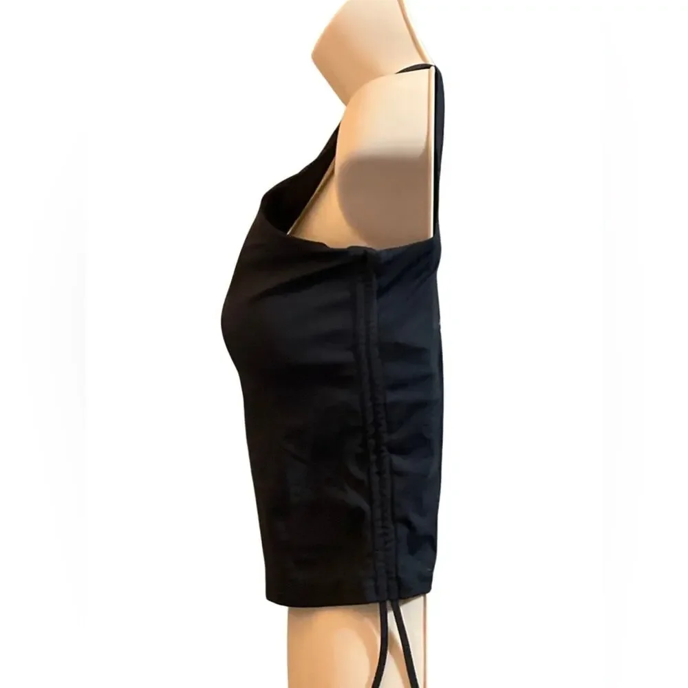 Longline Sports Bra Crop Tank Black size 6 NWT Athletic athleisure SWIM QTY 9
